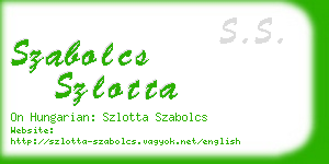 szabolcs szlotta business card